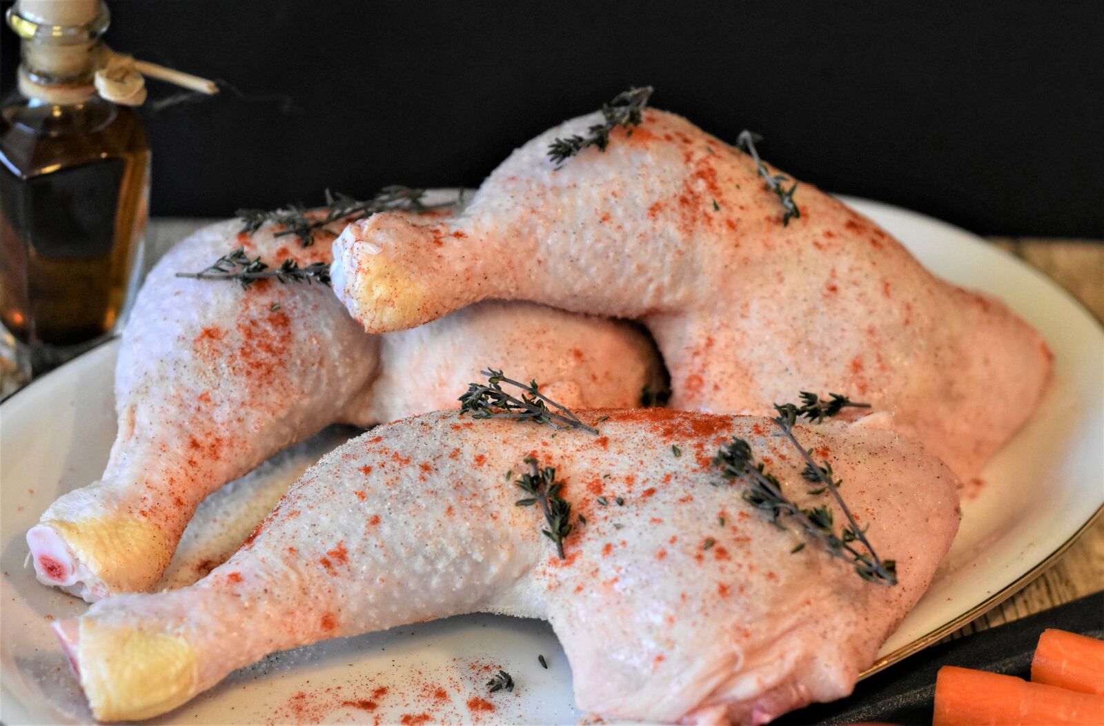 Nikon D7200 sample photo. Chicken, raw, oven photography