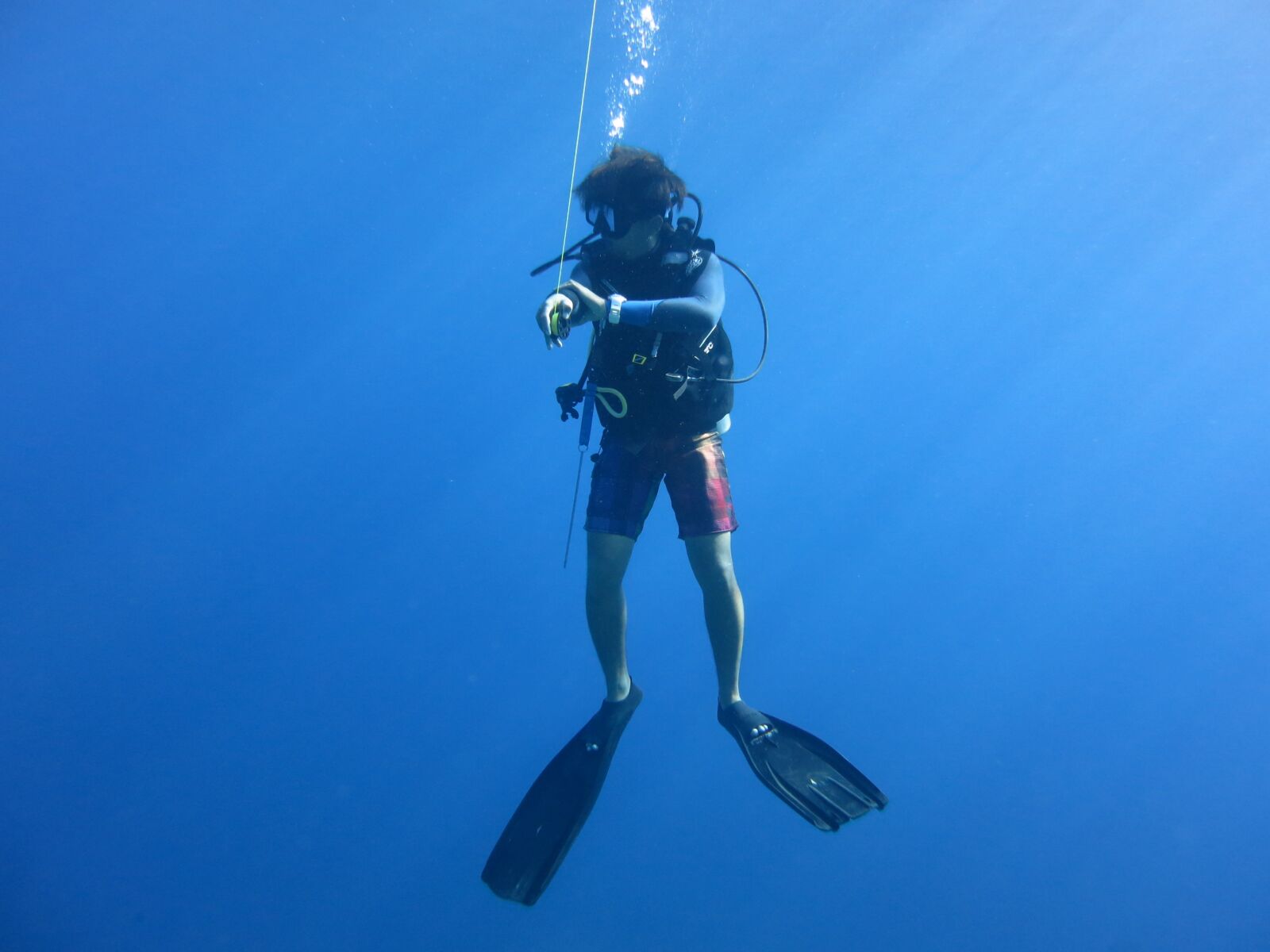 Canon PowerShot S110 sample photo. Diver, scuba, blue photography
