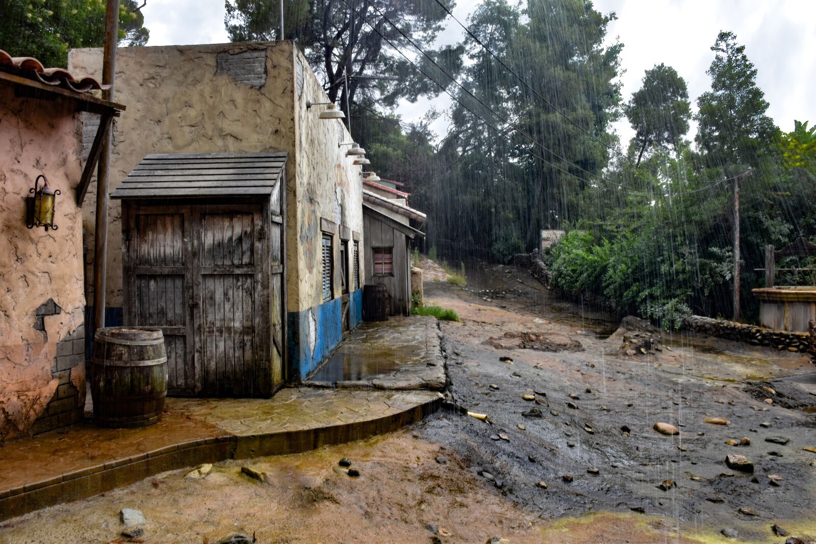 Nikon D5500 sample photo. Village, rain, downpour photography