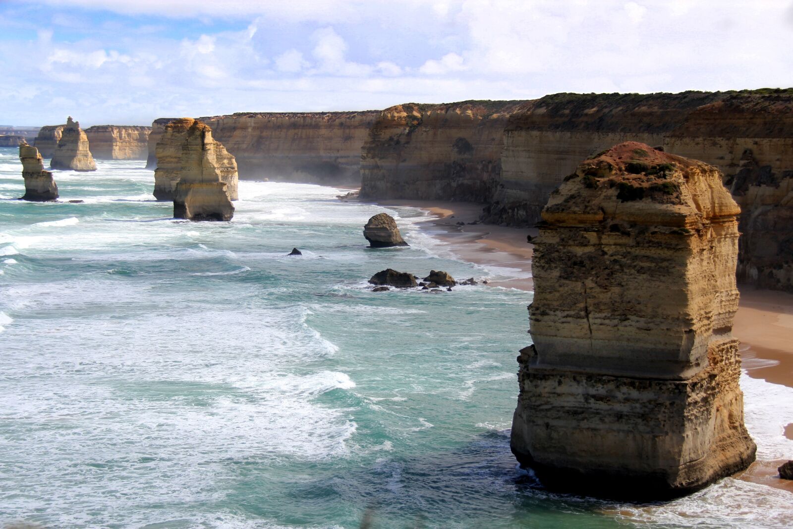 Canon EF-S 18-200mm F3.5-5.6 IS sample photo. Apostles, ocean, road photography