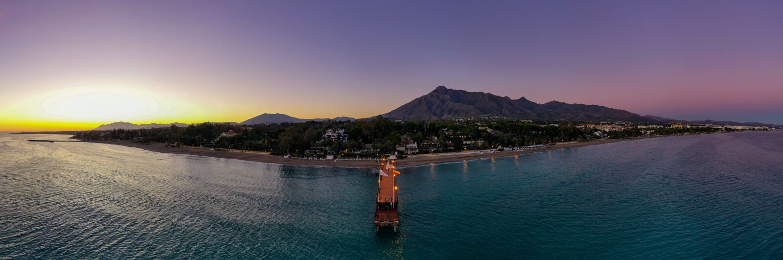 Hasselblad L1D-20c sample photo. Sea, mountain, jetty photography