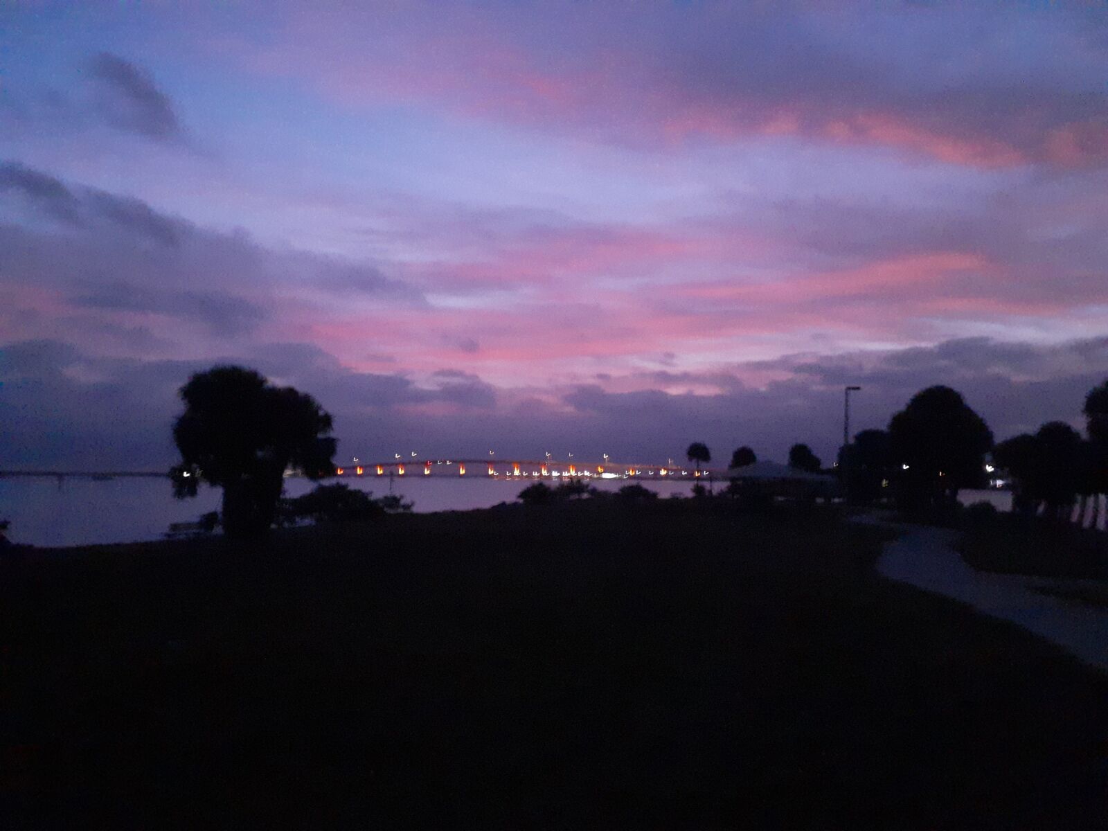 Samsung Galaxy A20 sample photo. Sunset, purple sky, peace photography