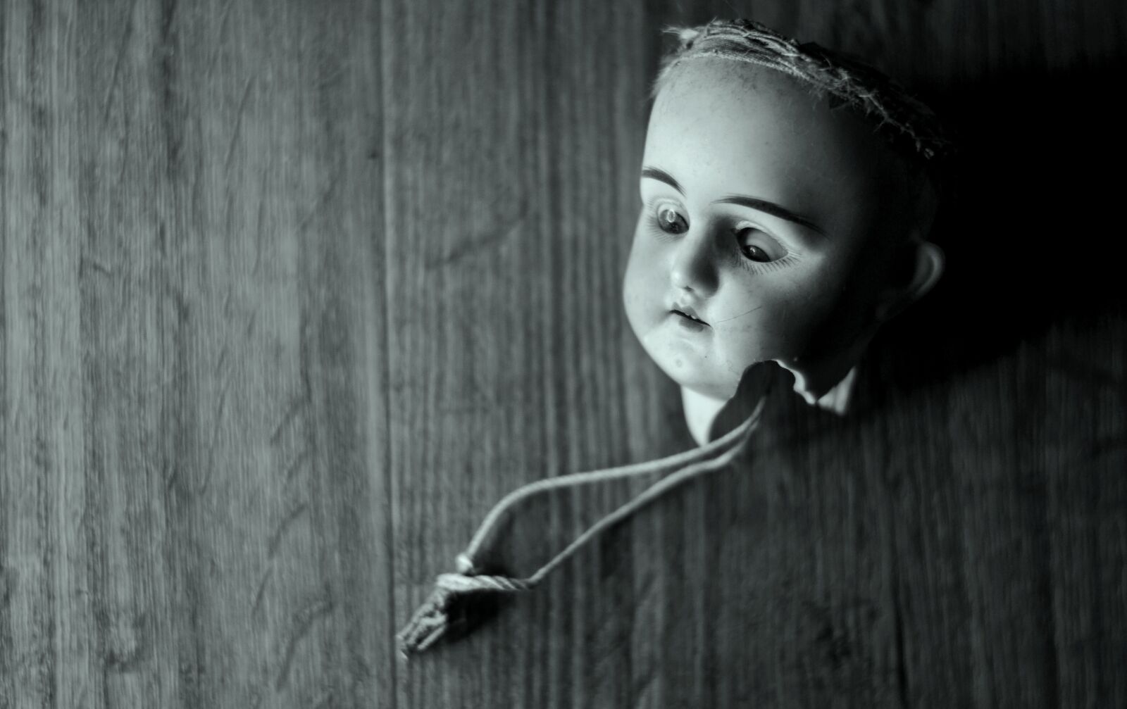 Nikon D3100 sample photo. Doll, doll head, halloween photography