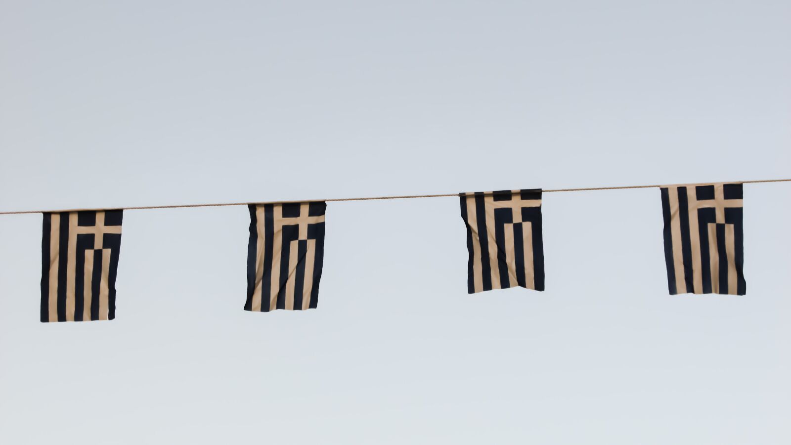 Canon PowerShot SX400 IS sample photo. Bunting, flags, greek photography
