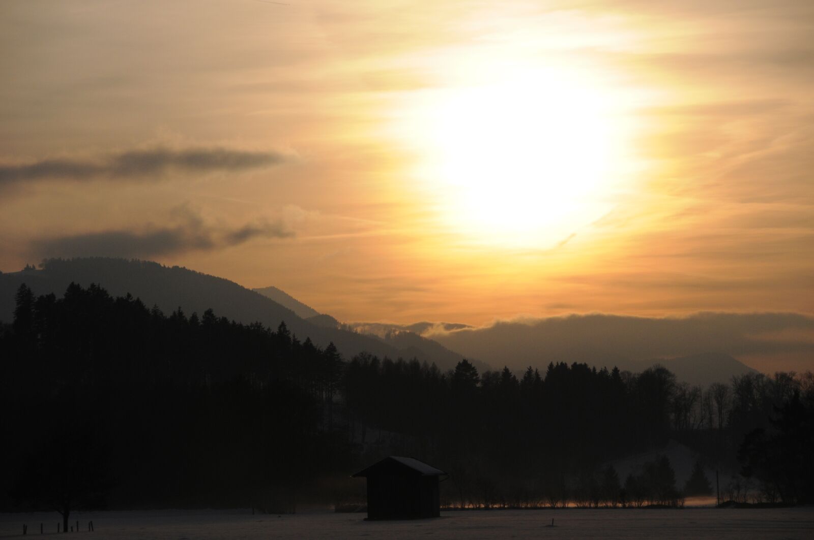 Nikon D300 sample photo. Sunset, dusk, mountains photography