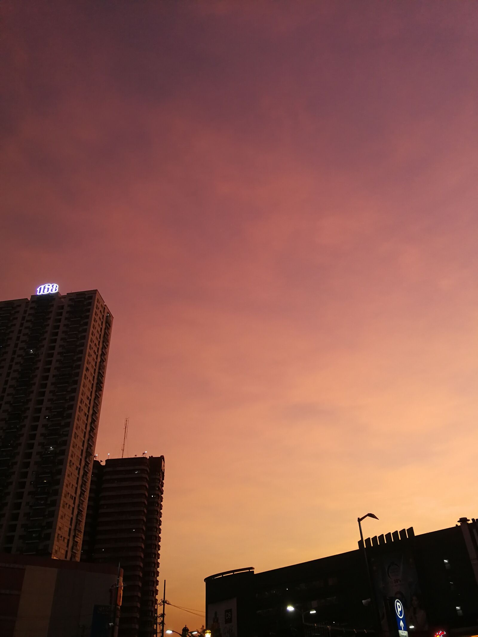 HUAWEI P10 sample photo. Orange, sky, sunset photography