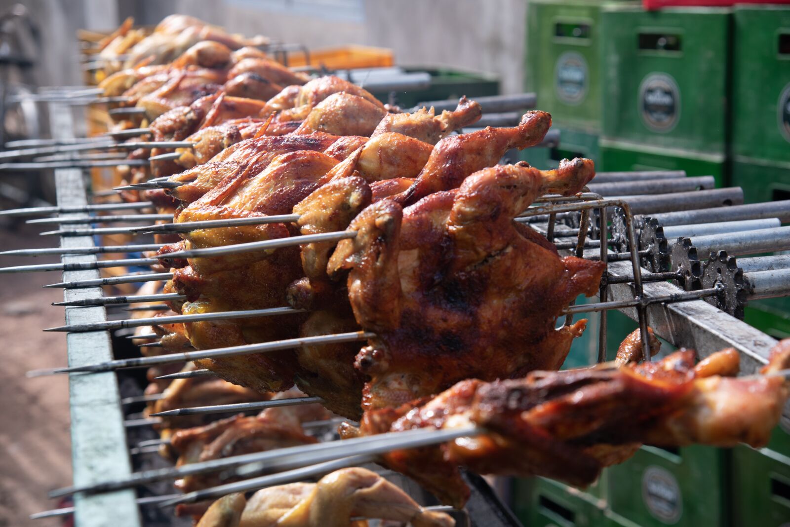 Nikon D750 sample photo. Roasted chicken, food, hot photography