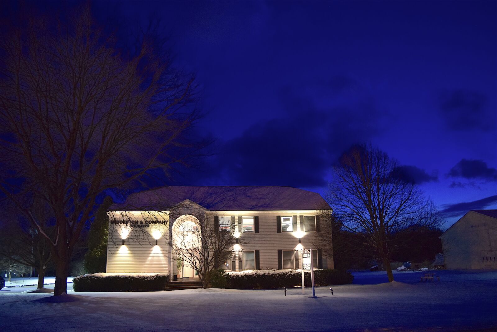 Nikon D3300 sample photo. House, night, sunset photography