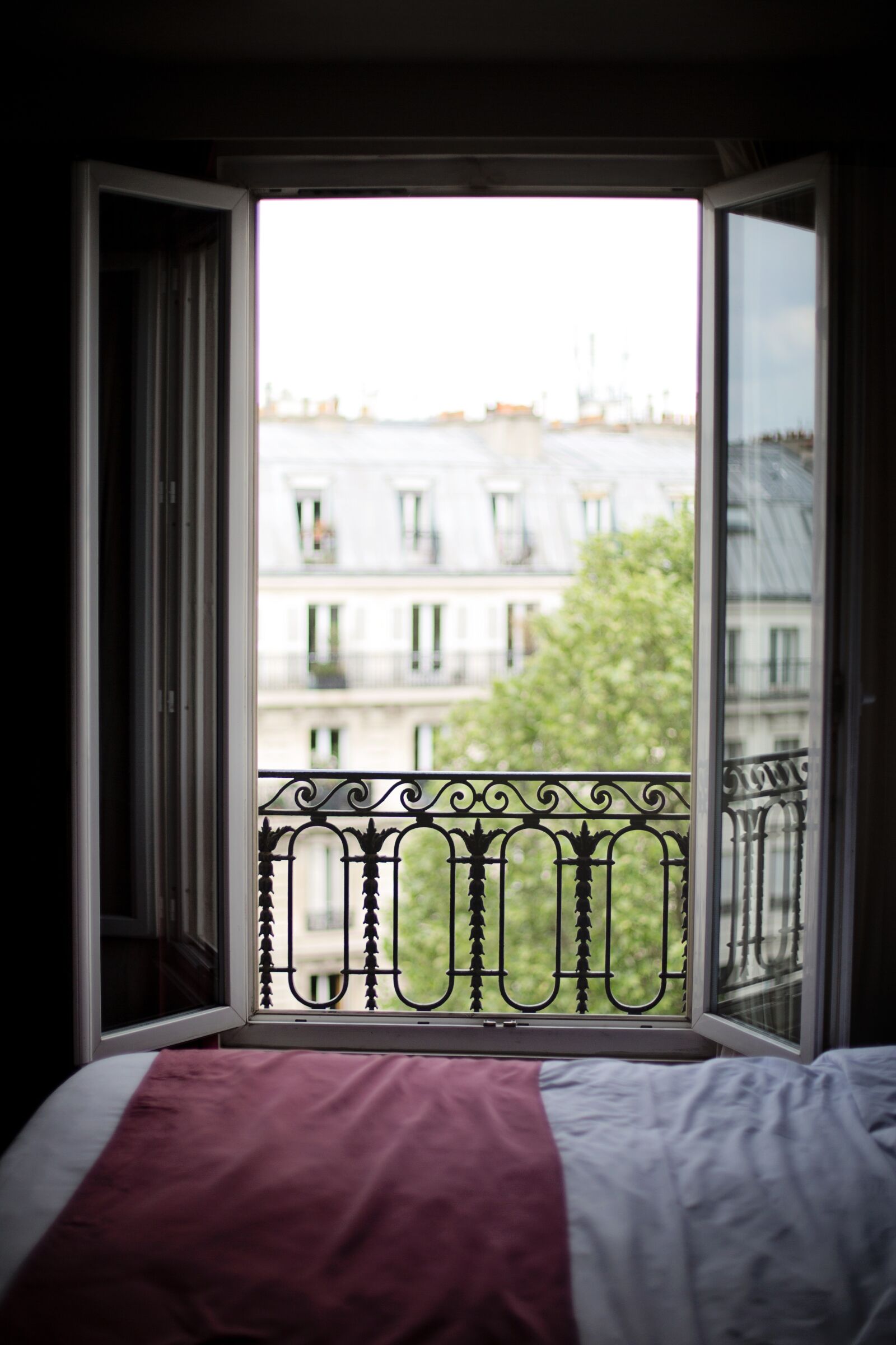 Canon EF 50mm F1.4 USM sample photo. Bedroom window, france, interior photography