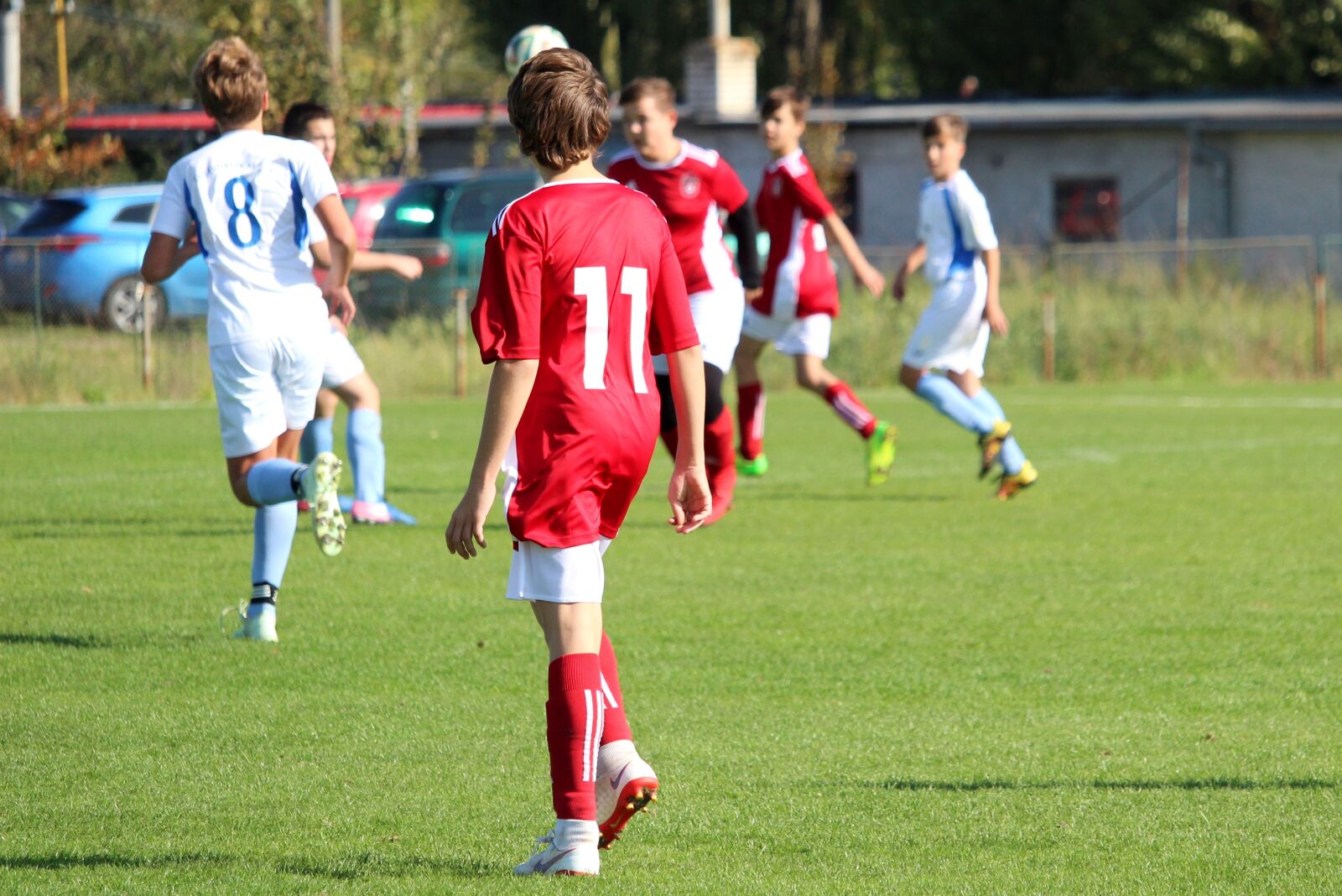 Canon EF-S 55-250mm F4-5.6 IS STM sample photo. Football, pupils, children photography