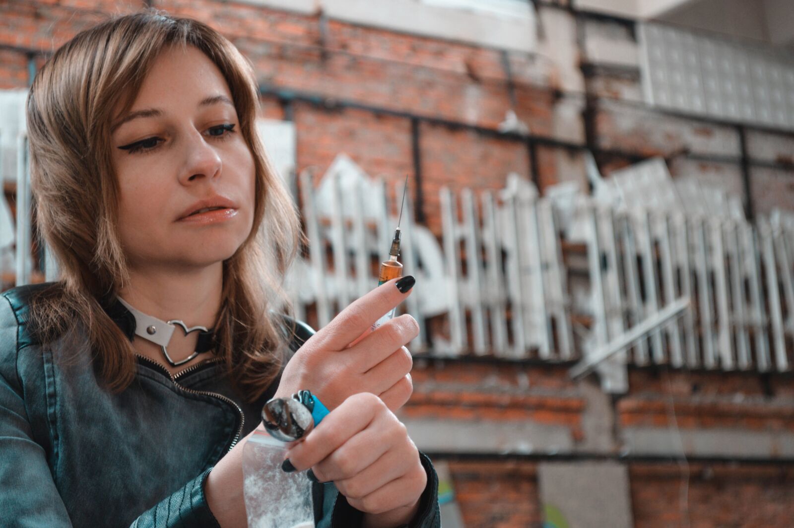 Nikon D3200 sample photo. Syringe, drugs, the dependence photography