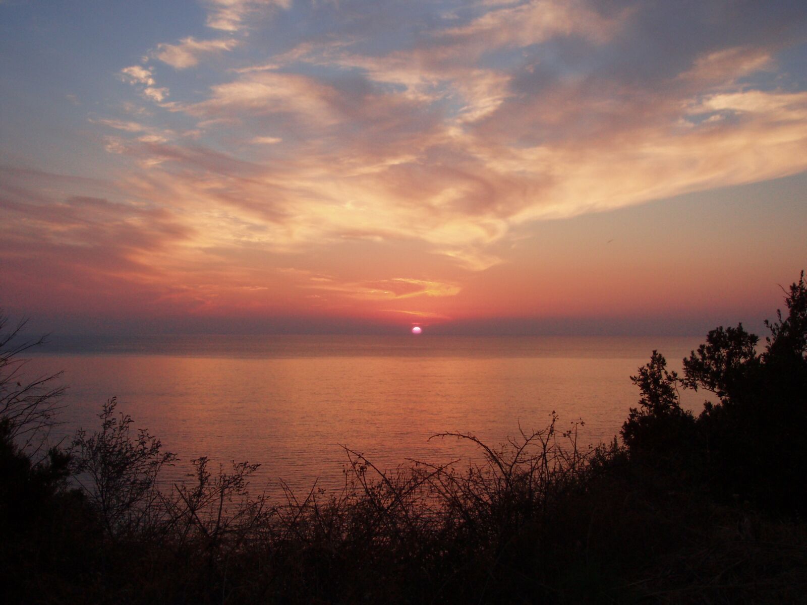 Olympus u-miniS,StylusVS sample photo. Corsican, sunset, sun photography