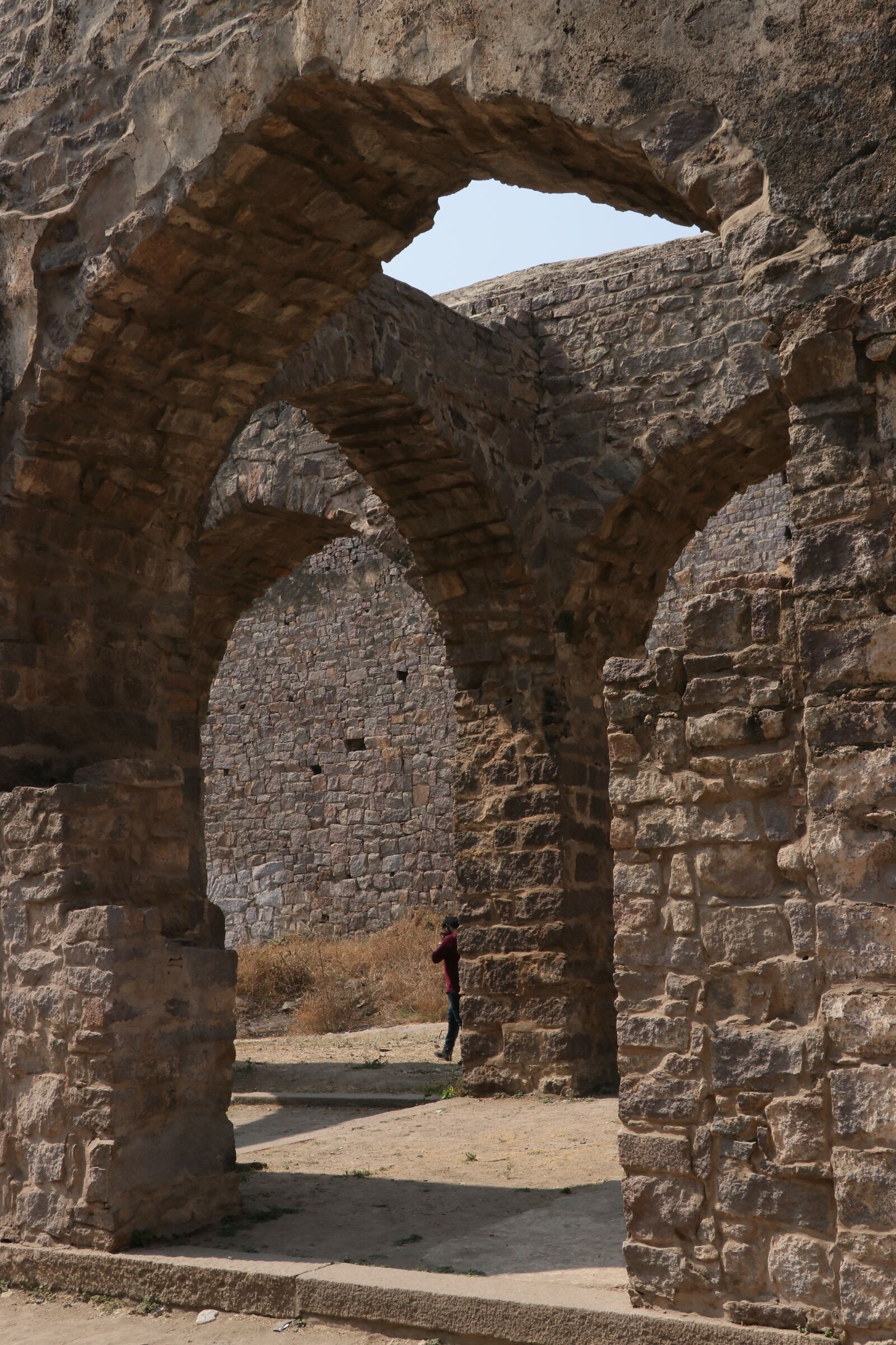 Canon EF-S 18-135mm F3.5-5.6 IS USM sample photo. Golconda fort, architecture, hyderabad photography