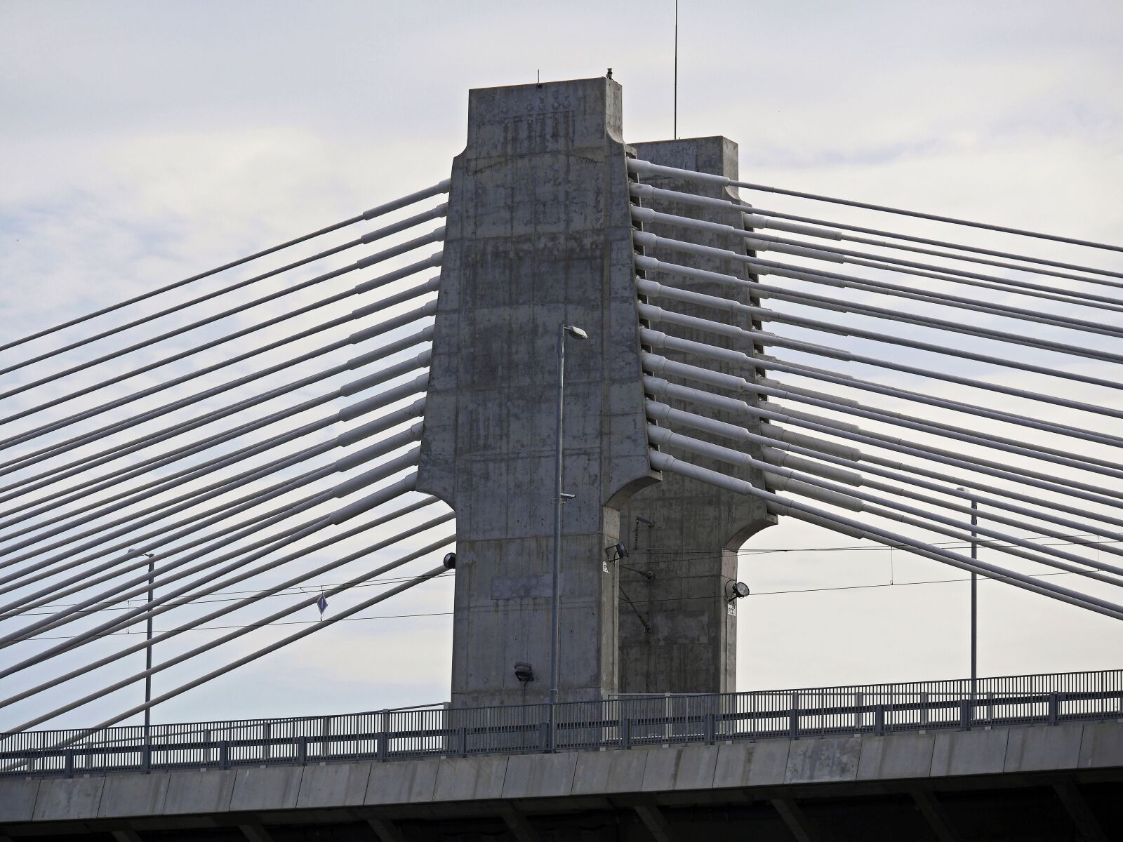 Panasonic Lumix DMC-GH3 sample photo. Pylons, concrete, suspension wires photography