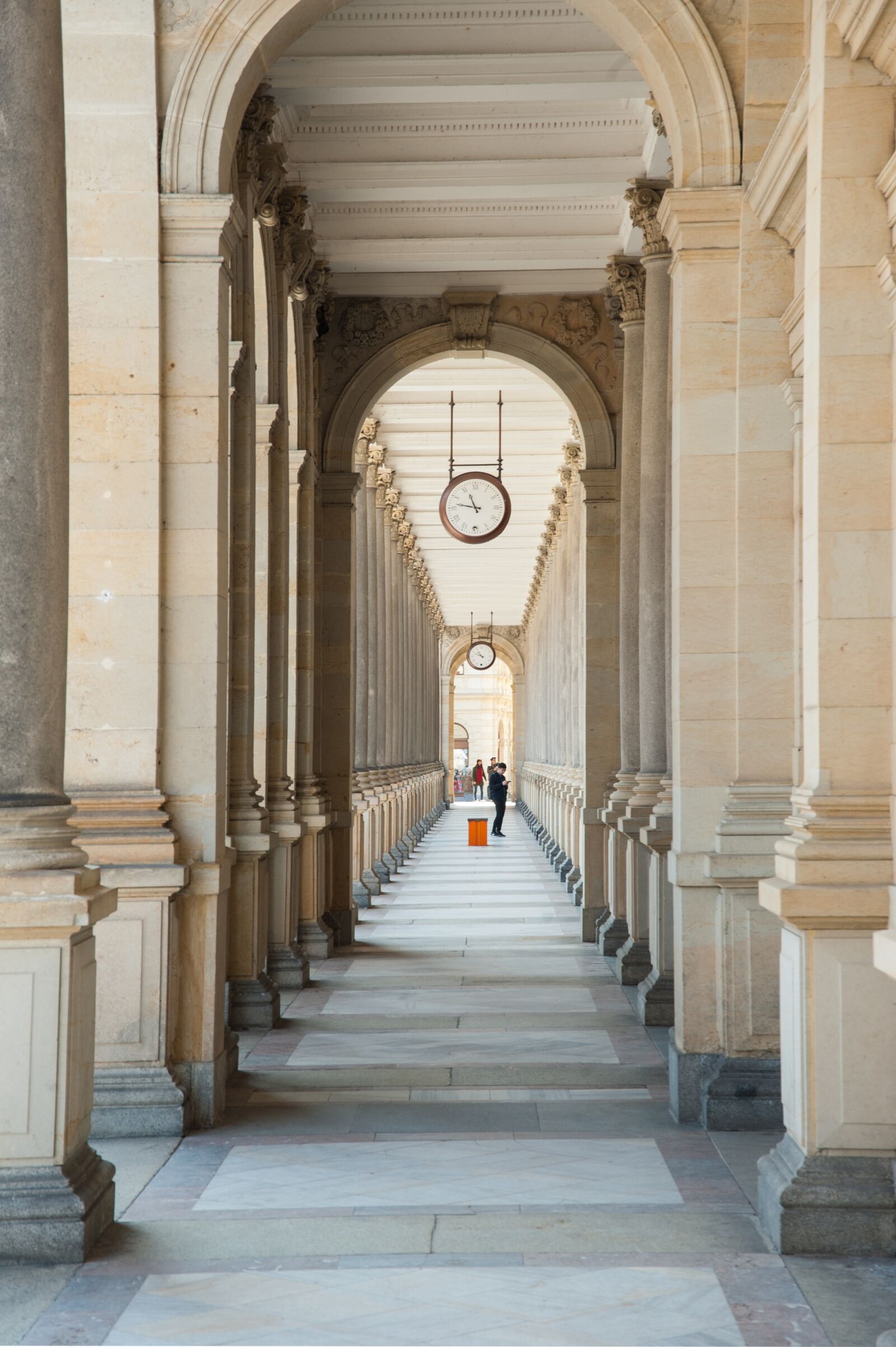 Nikon D700 sample photo. Mill colonnade, karlovy vary photography