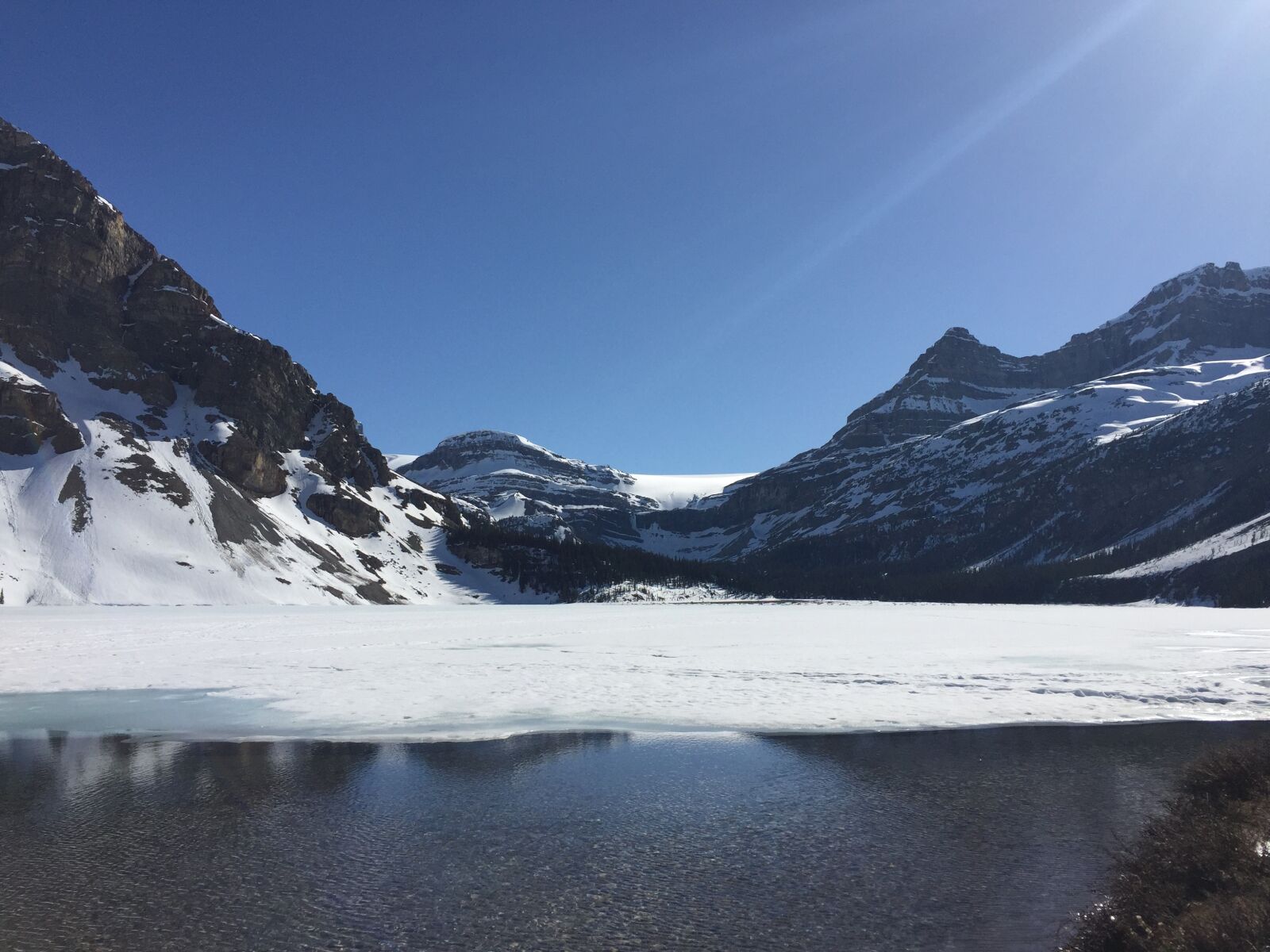 Apple iPhone 6 sample photo. Bow lake, frozen lake photography