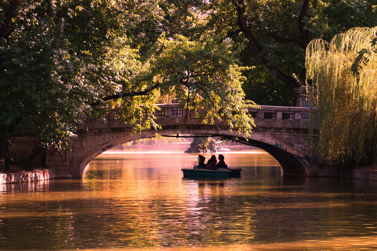 Nikon D5300 sample photo. Bridge, boat, silhouette photography