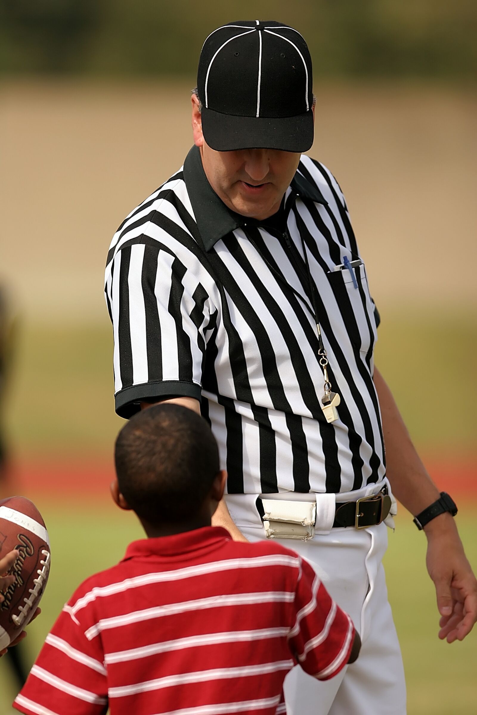 Canon EOS 20D sample photo. Referee, ball boy, football photography