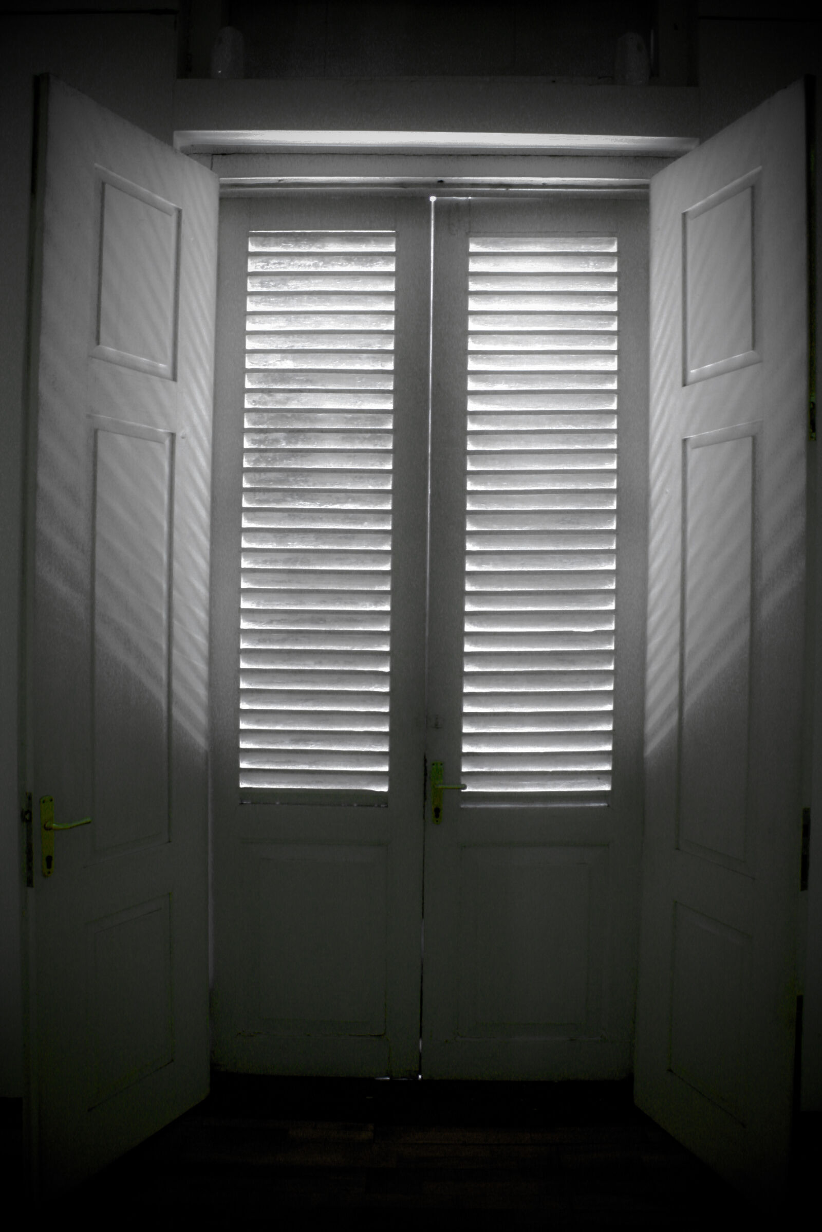 Canon EOS 1000D (EOS Digital Rebel XS / EOS Kiss F) sample photo. Black, and, white, door photography