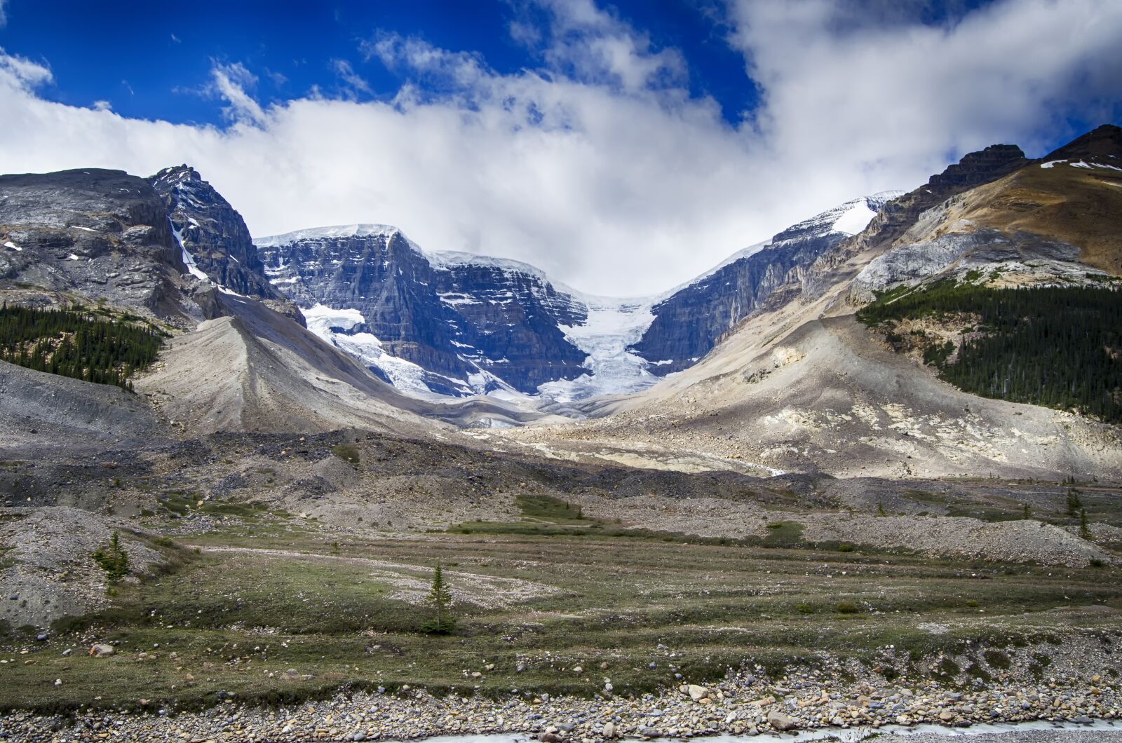 Nikon D5100 sample photo. Glacier, glacial till, canadian photography