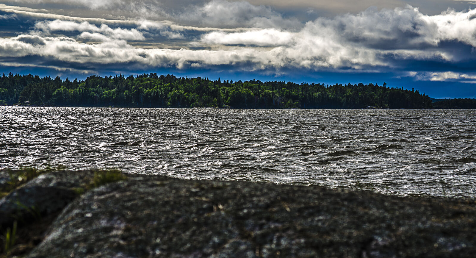 Nikon D5100 sample photo. Clouds, forest, lake, nature photography