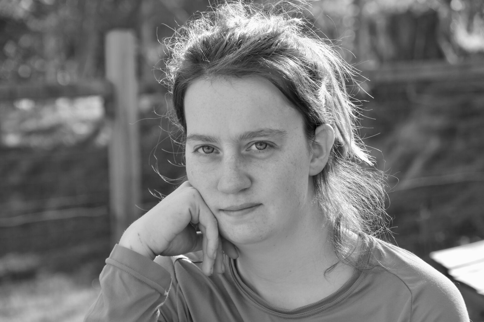 Nikon D5600 sample photo. Girl, black and white photography