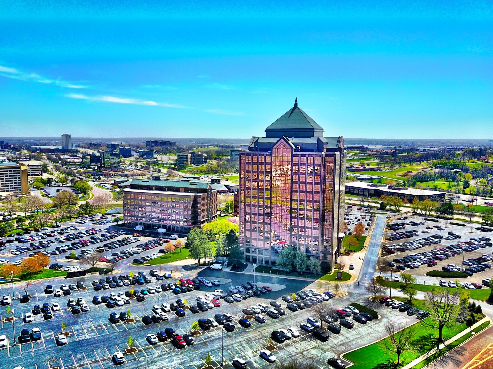 DJI FC220 sample photo. Aerial, architecture, blue, sky photography