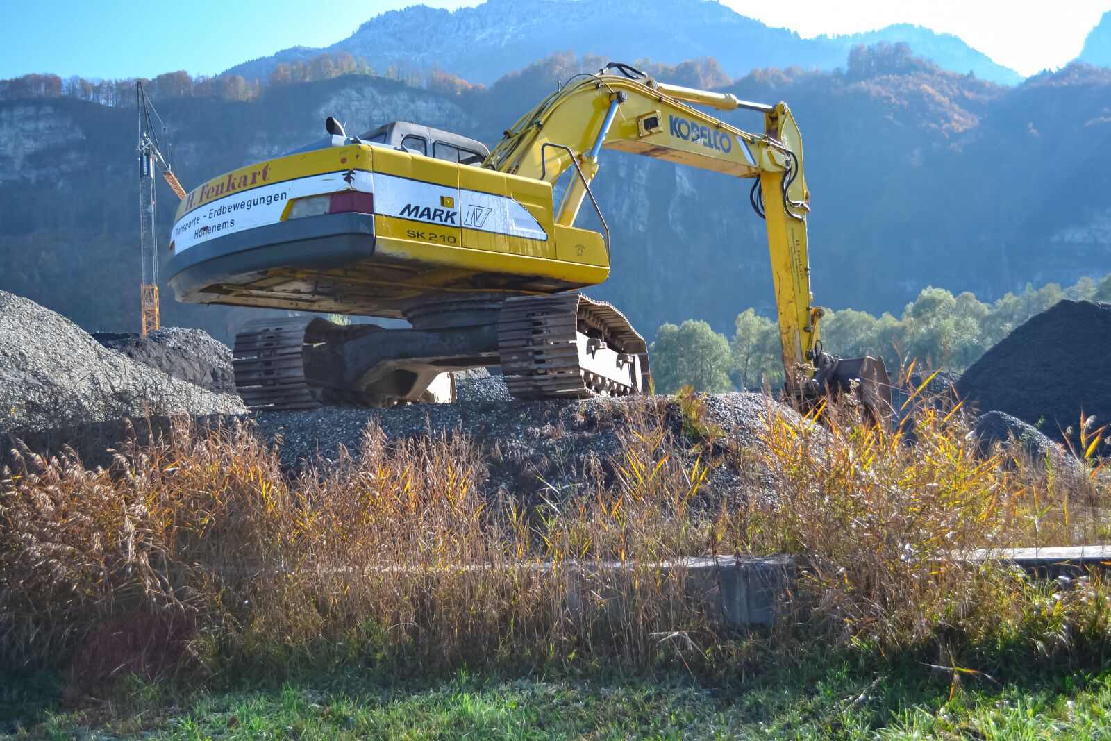 Nikon D3100 sample photo. Excavator, construction machine, machine photography