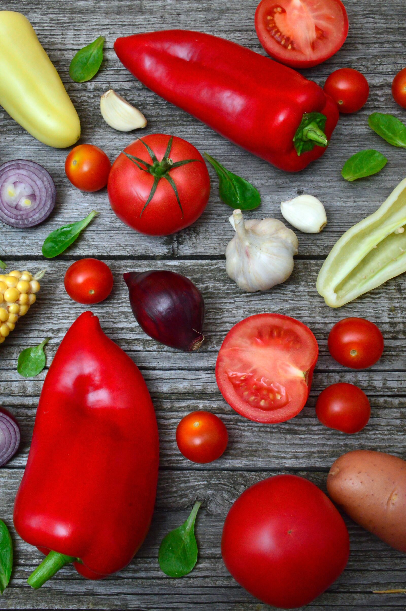 Nikon D3200 sample photo. Vegetables, pepper, tomatoes photography