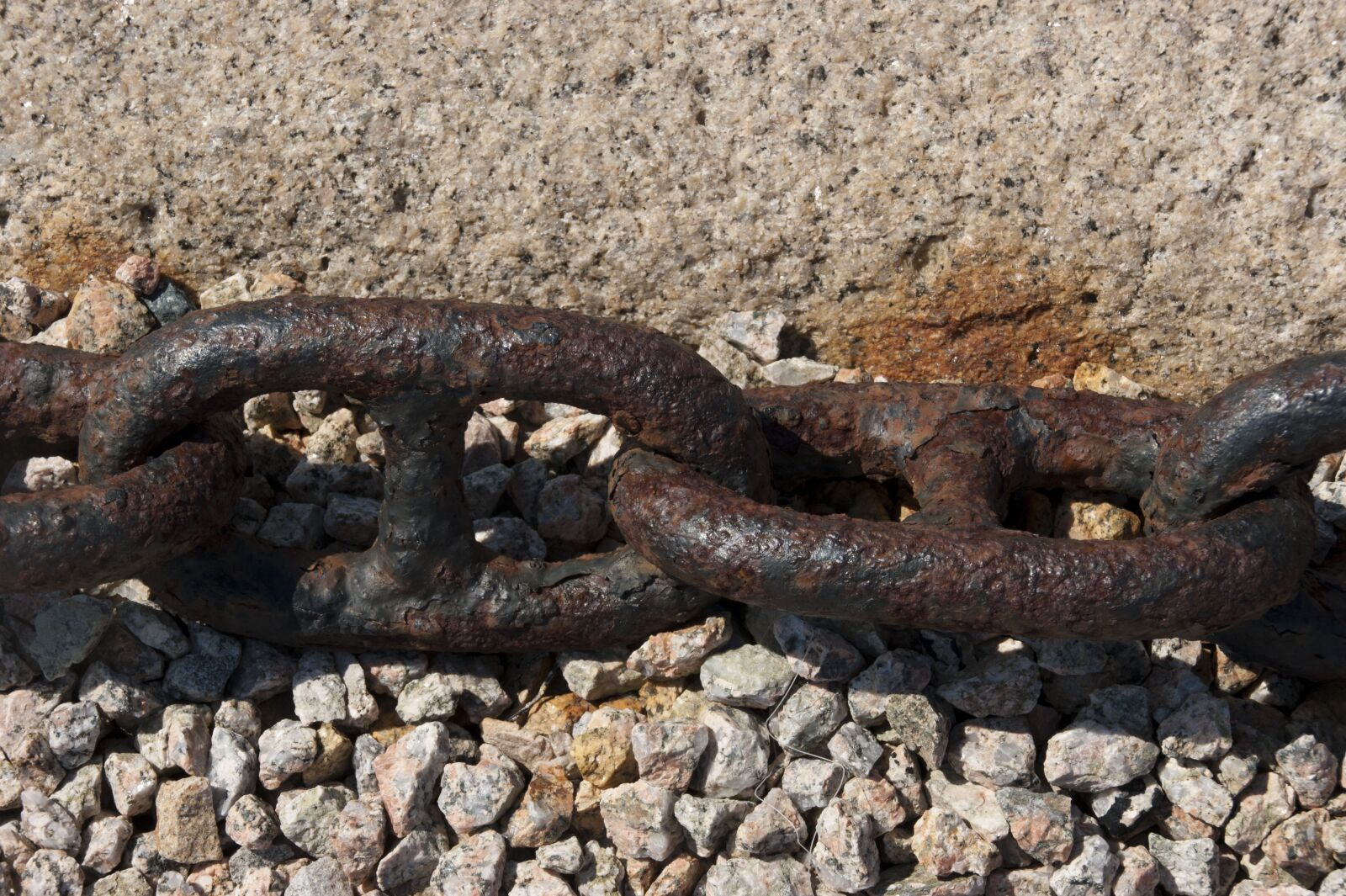 Sony Alpha DSLR-A350 sample photo. Chain, rusty, anchor photography