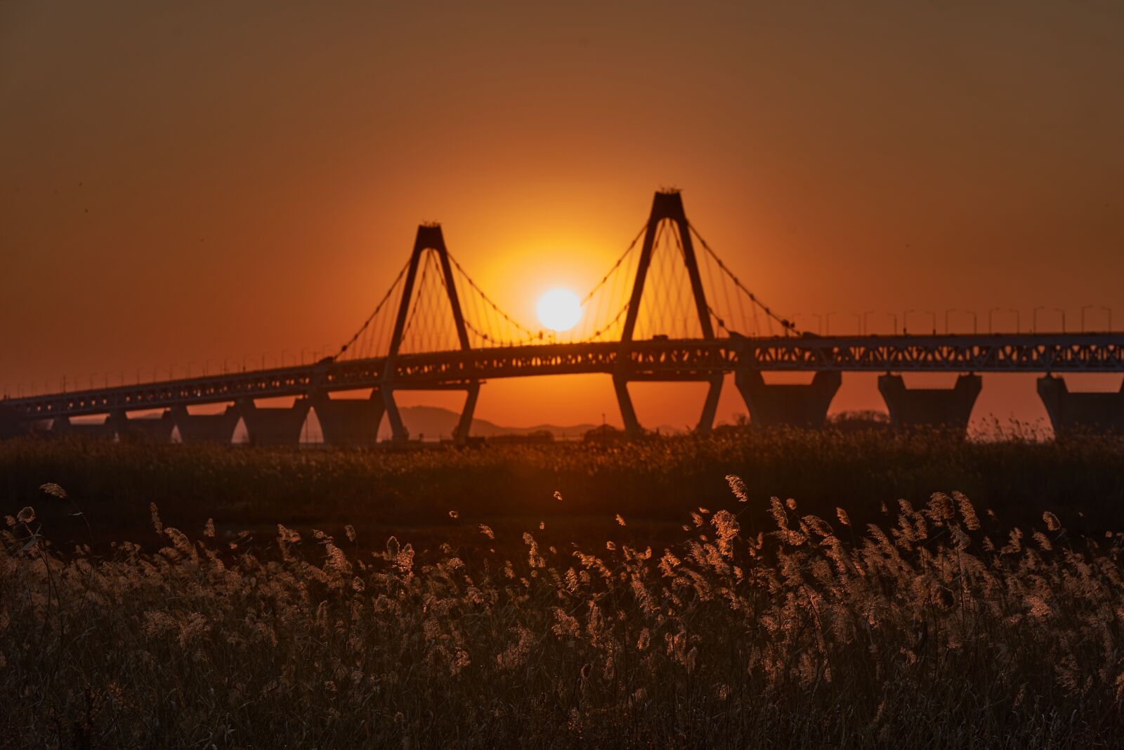 Sony a7 III + Sigma 70-200mm F2.8 EX DG OS HSM sample photo. Bridge, sunset, landscape photography