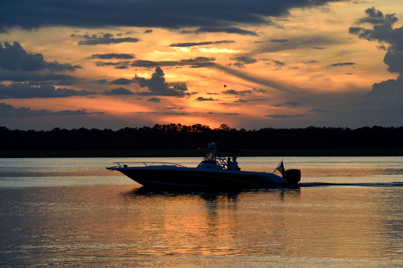 Nikon D3300 sample photo. Sunset, boat, fisherman photography