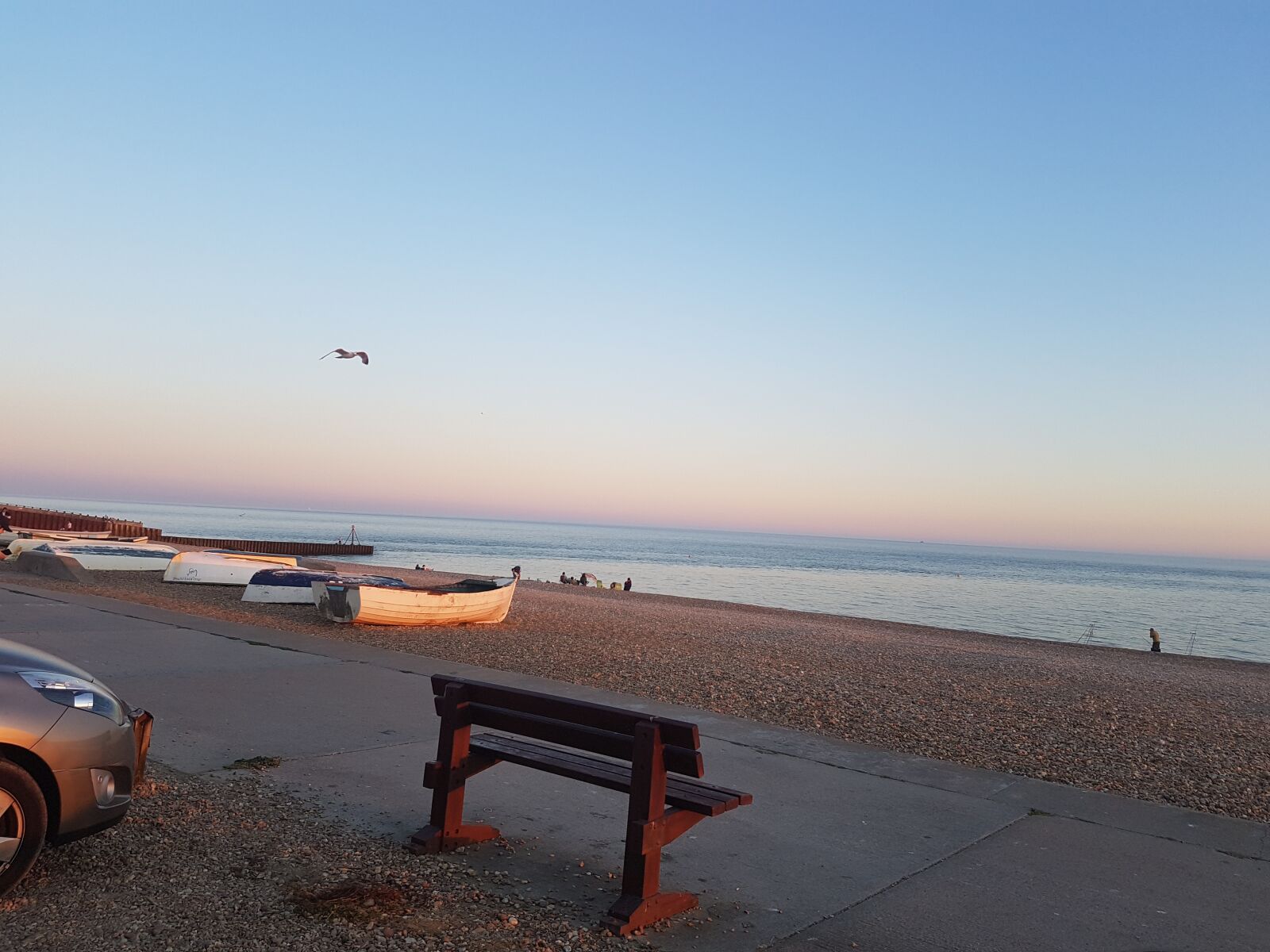 Samsung Galaxy S7 sample photo. Beach, boats, sunset photography