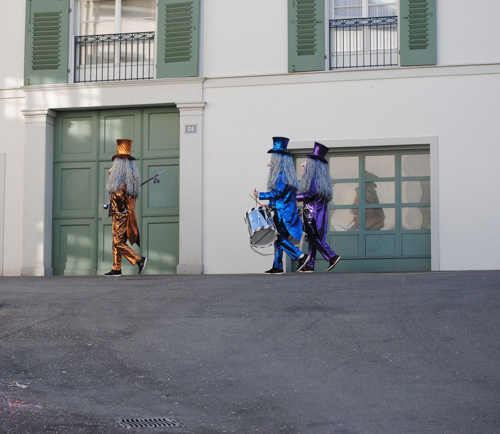 Nikon D3000 sample photo. Basler fasnacht, small group photography