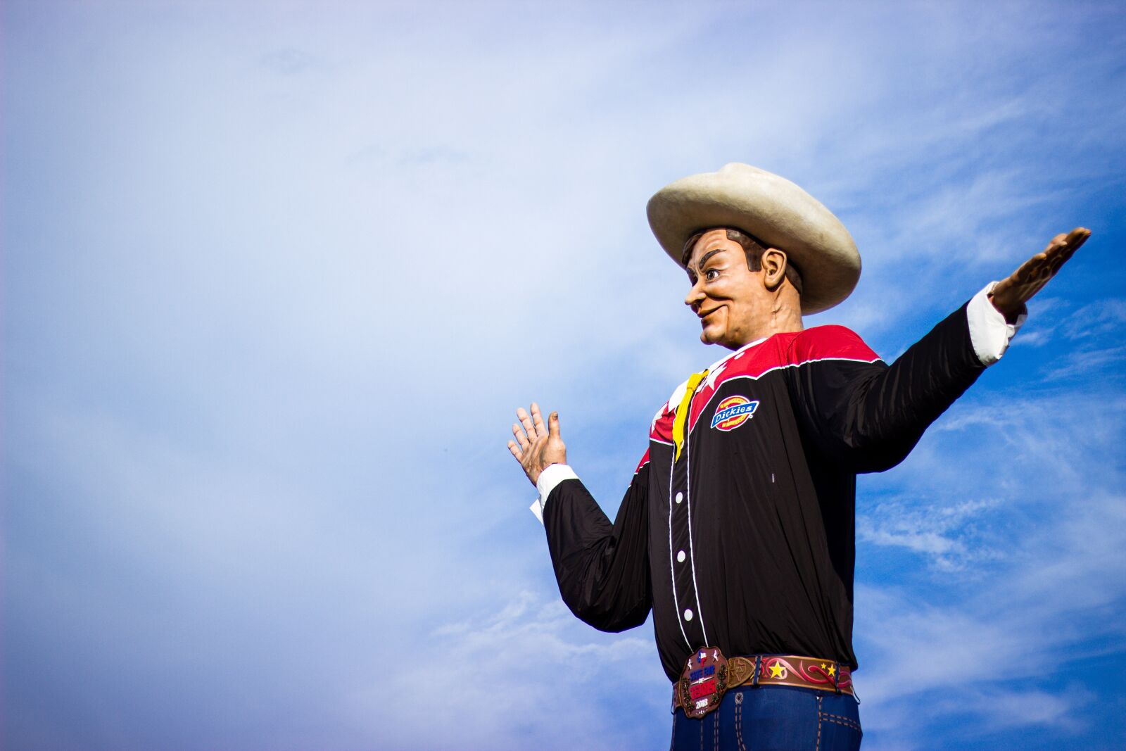 Canon EF 50mm F1.8 STM sample photo. Big tex, cowboy, fair photography