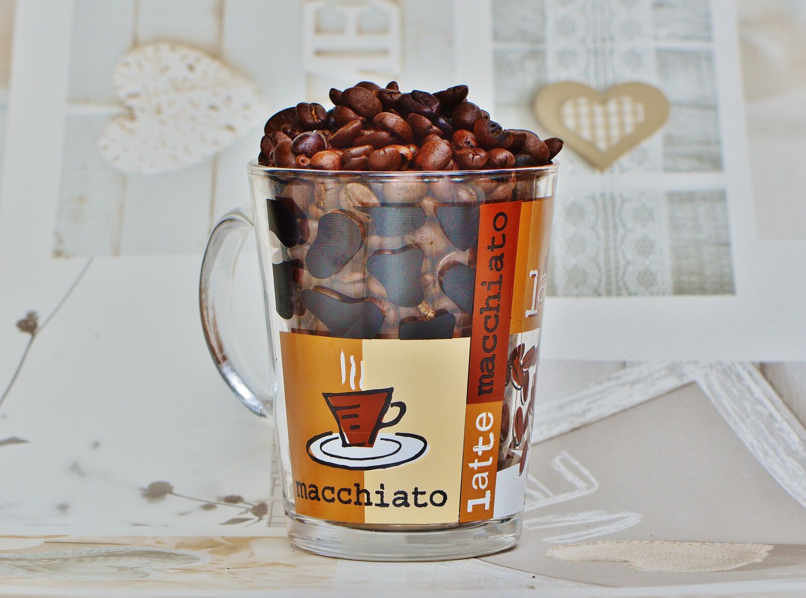 Nikon D3200 sample photo. Coffee, coffee beans, cup photography