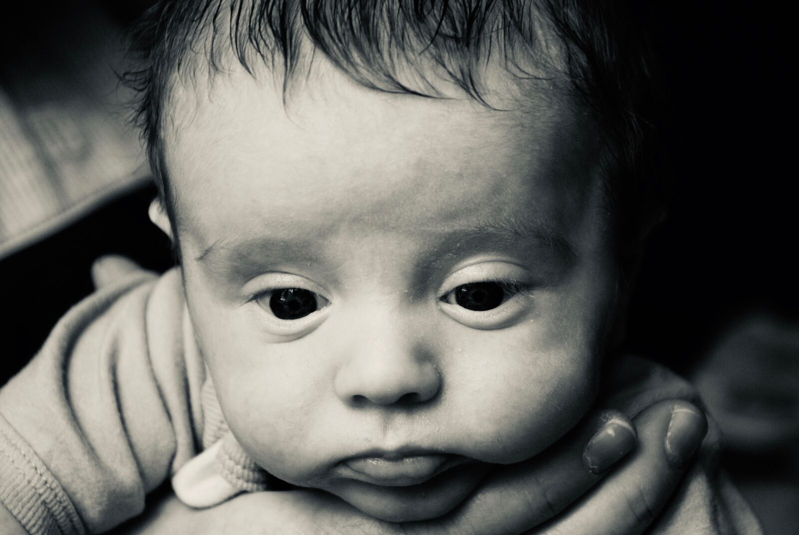 Nikon D60 sample photo. Baby, face, boy photography