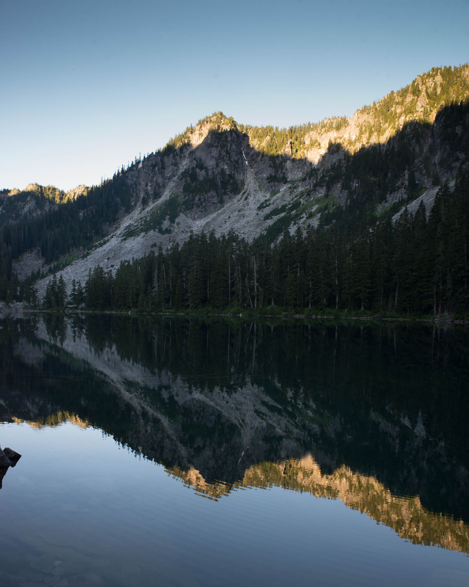 Tamron SP 24-70mm F2.8 Di VC USD sample photo. Conifer, daylight, lake, lakeside photography