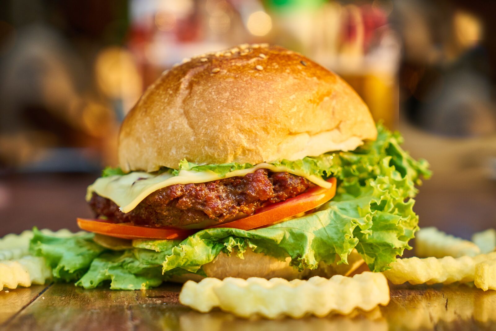 Sony a7R II sample photo. Burger, bread, meat photography