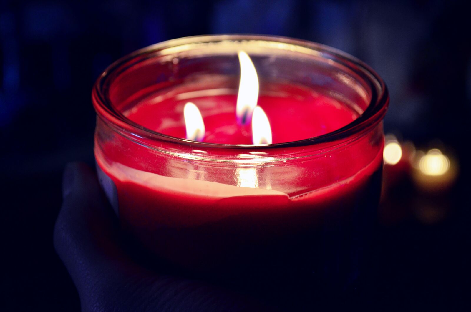 Nikon D5100 sample photo. Candle, hand, christmas photography