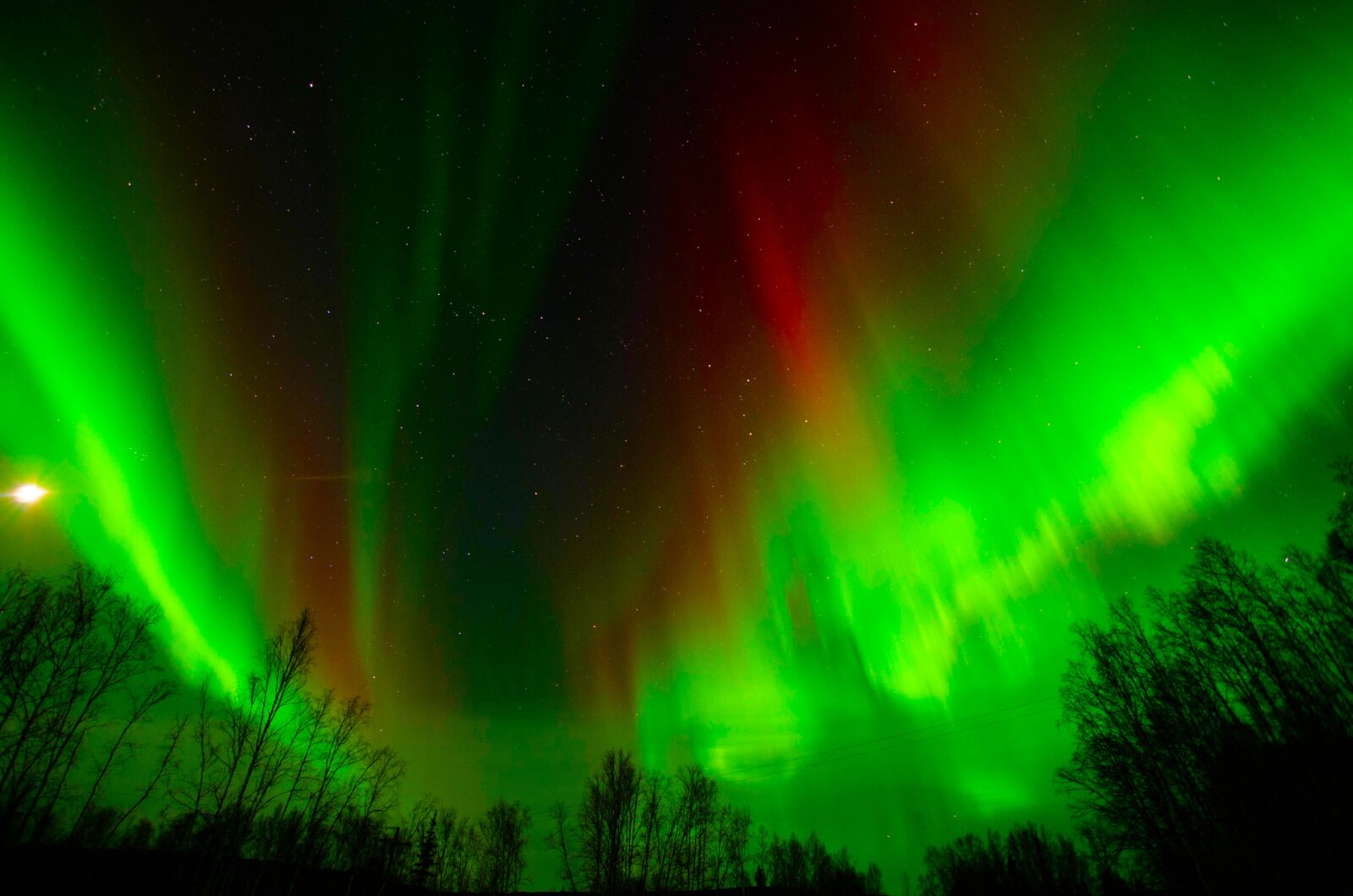 Nikon D7000 sample photo. северное сияние, аляска, night photography