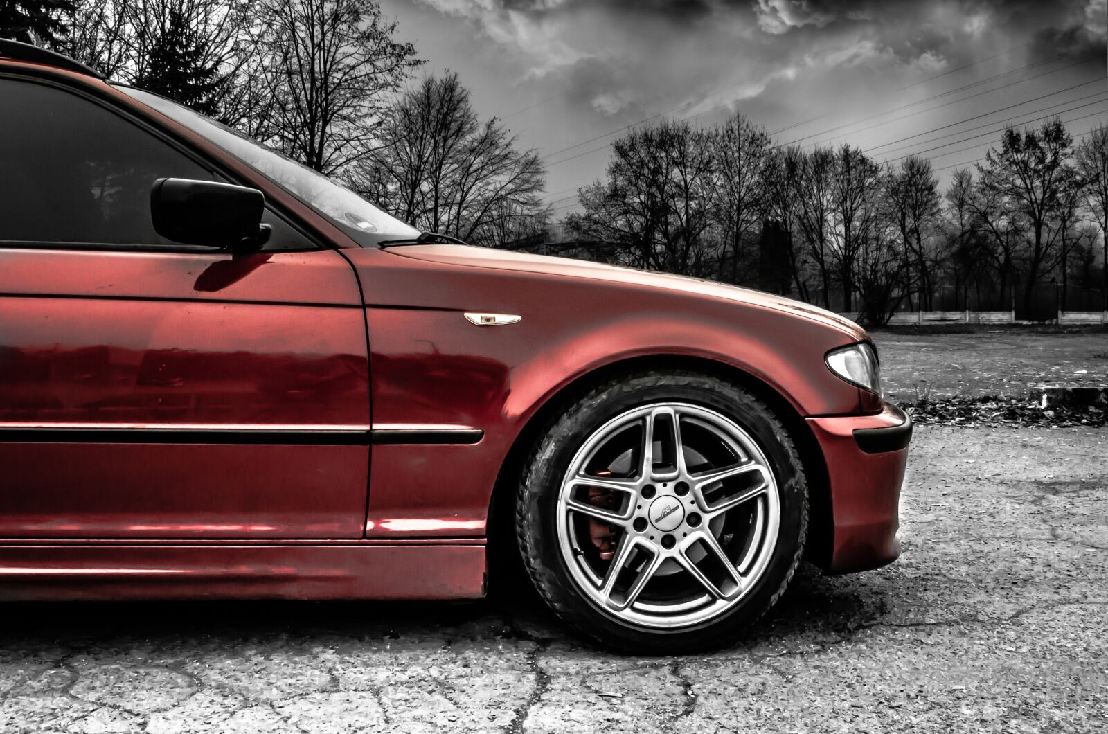 Nikon D7000 sample photo. Bmw, red, car photography