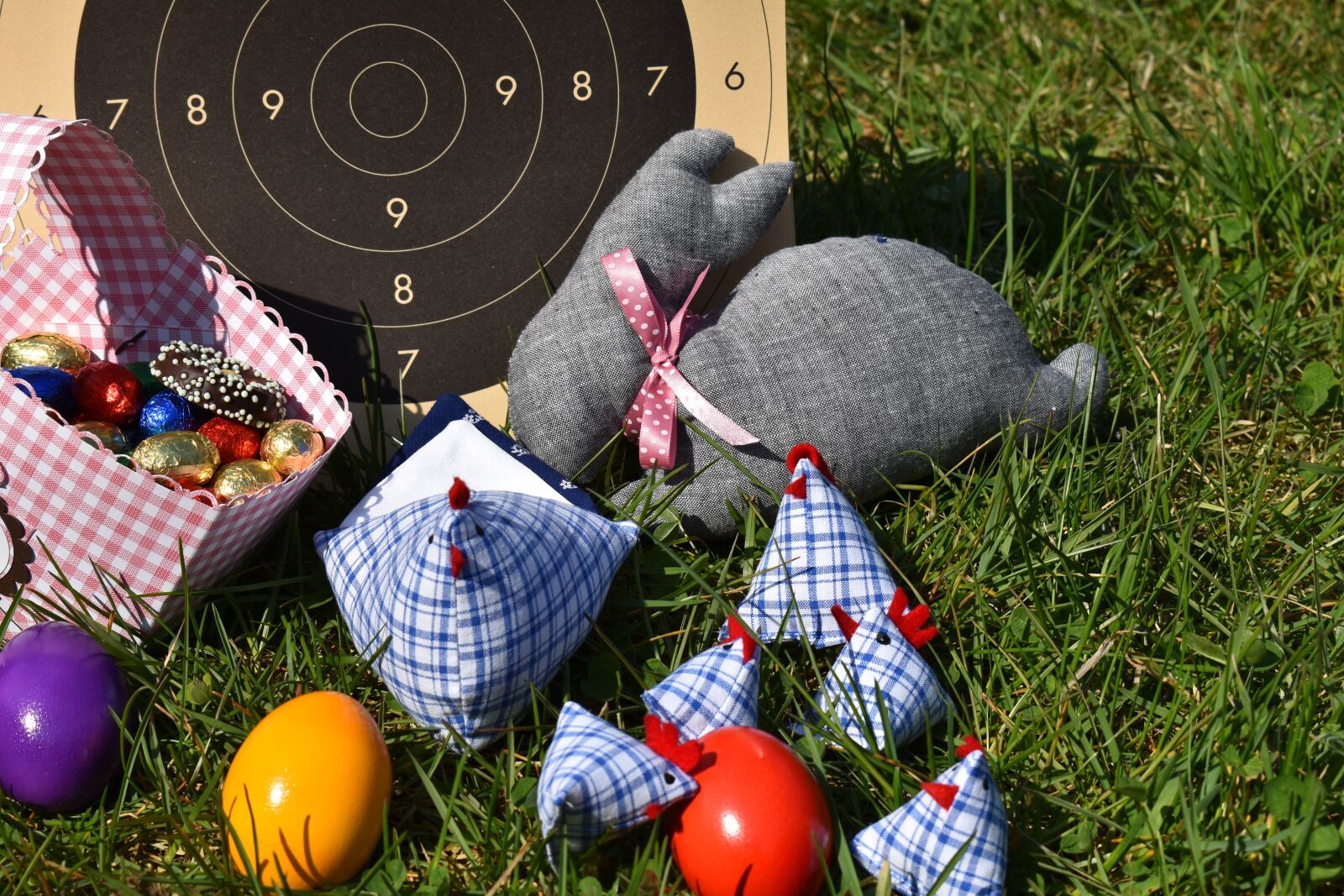 Nikon D3500 sample photo. Easter, rabbit, chicken photography