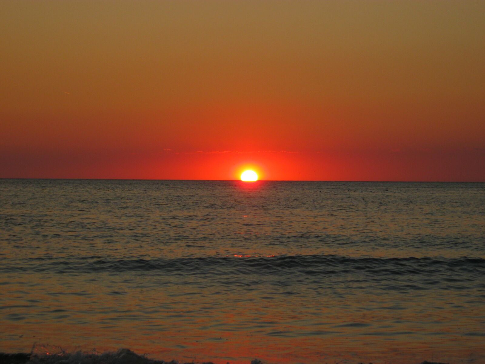 Canon PowerShot A800 sample photo. Sunset, sea, beach photography