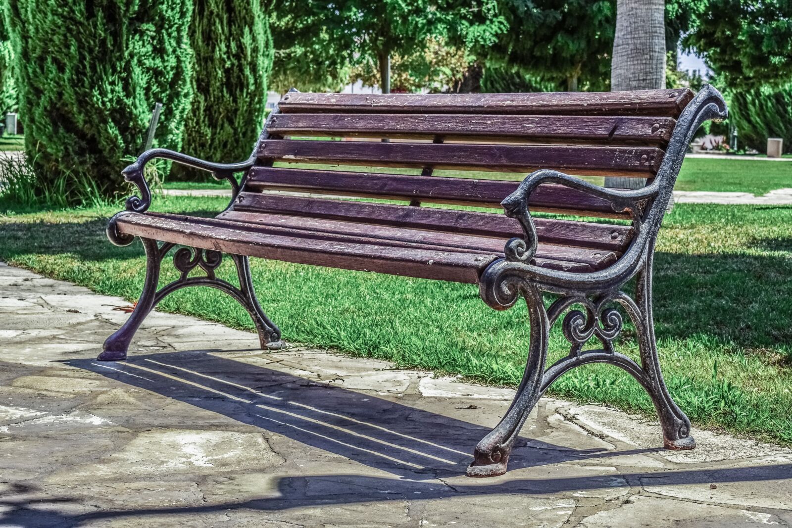 Nikon D3300 sample photo. Bench, elegant, empty photography
