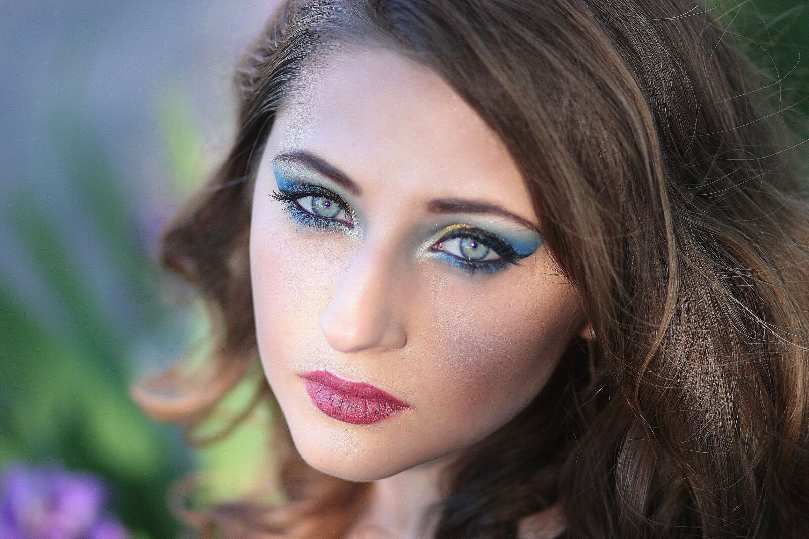 Canon EOS 450D (EOS Rebel XSi / EOS Kiss X2) sample photo. Girl, portrait, blue eyes photography