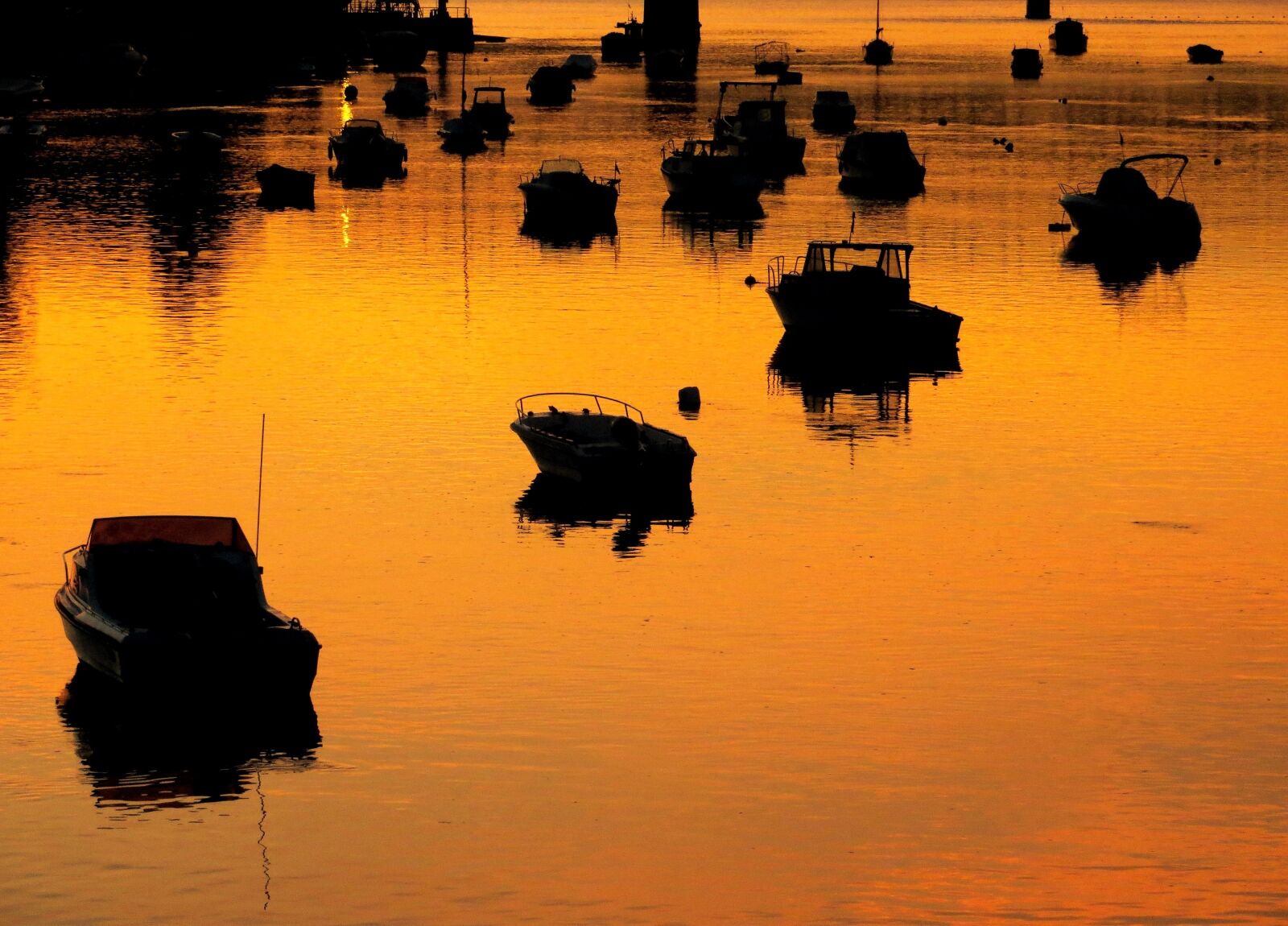 Canon PowerShot SX240 HS sample photo. Boats, sunset, bridge photography