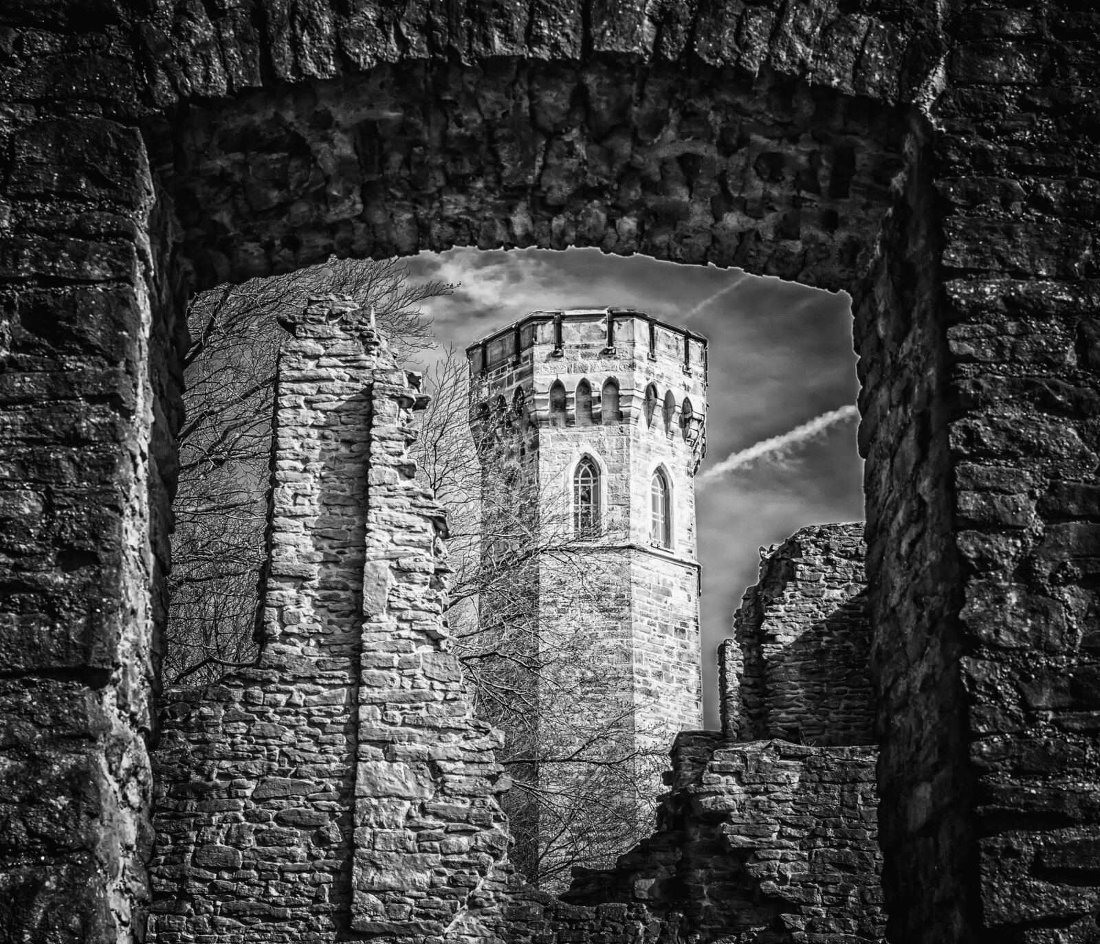 Nikon D3300 sample photo. Castle, rampart, medieval, monochrome photography