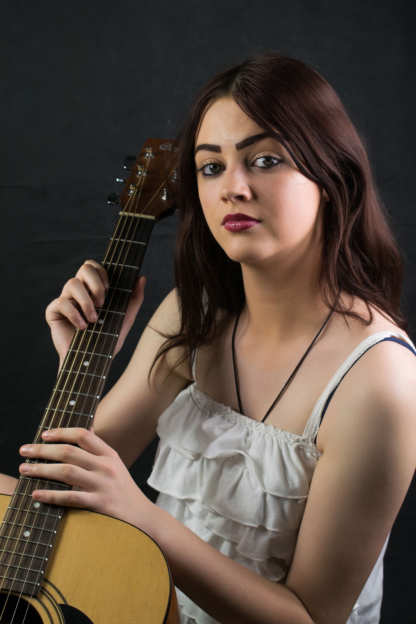 Nikon D5300 sample photo. Music, woman, guitar photography
