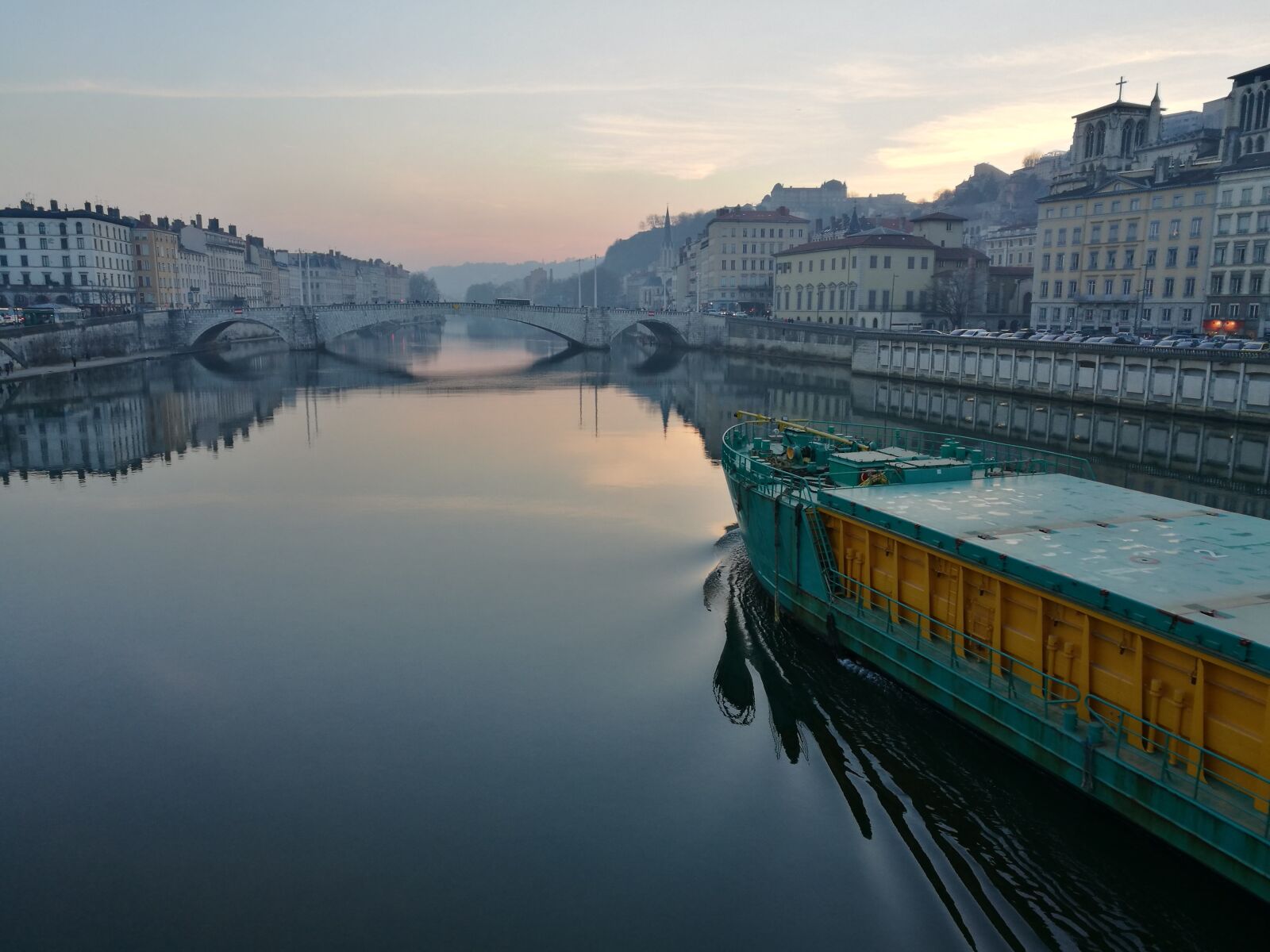 HUAWEI P9 Plus sample photo. Lyon, france, boat photography